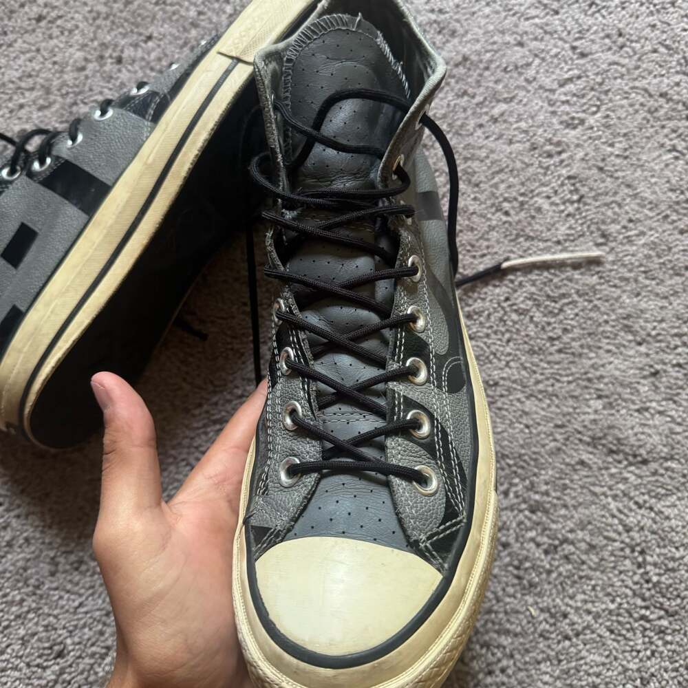 Converse Chuck 70 Gore-Tex High Top Sneakers Cool Grey/Black 163227C - Picture 5 of 7